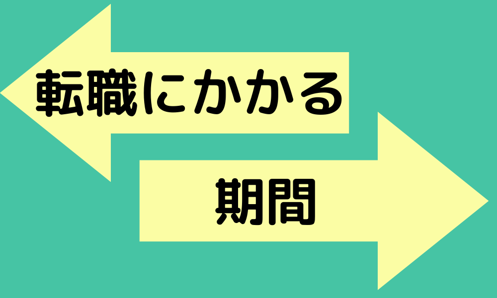 転職にかかる期間